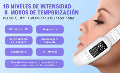 Masajeador facial, elimina papada,disminuye arrugas y relaja la cara